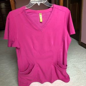 Wonder Wink Pink Scrub Top